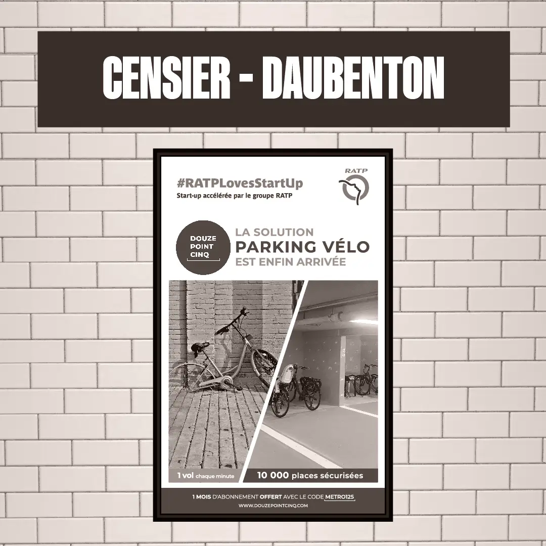 Flyers dans une gare de métro